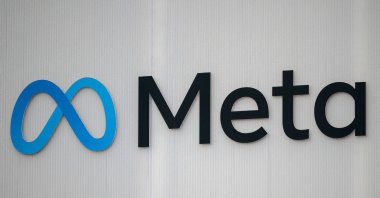 The logo of Meta, the U.S. company that owns and operates Facebook, Instagram, Threads, and WhatsApp, on Jan. 14, 2024. (AFP File Photo)
