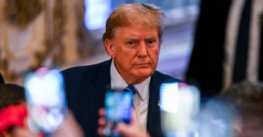 Former U.S. President and 2024 presidential hopeful Donald Trump photographed at Mar-a-Lago Club in Palm Beach, Florida, March 5, 2024. (AFP Photo)