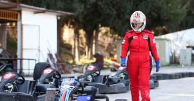 Turkish Automobile Sports Federation (TOSFED) Adana representative Şendağ Öztoprak during a driving practice session, Adana, Türkiye, Feb. 2, 2024. (AA Photo)