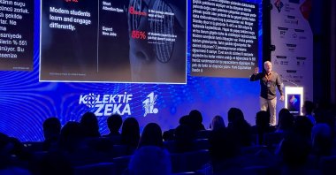 International education and innovation expert Geoffrey Watson during a program in Istanbul, Türkiye, March 7, 2024. (Courtesy of U.S. Embassy)