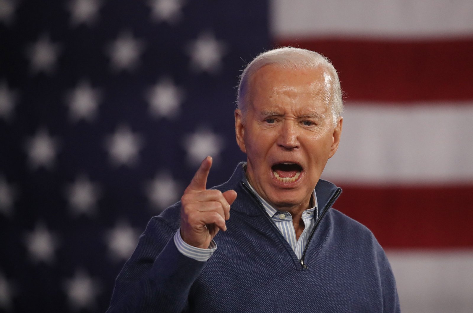 President Joe Biden speaks during an event in Wallingford, Pennsylvania, U.S., March 08, 2024. (AFP Photo)