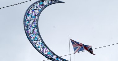 Lights and decorations on Oxford Street to celebrate the month of Ramadan, March 2, 2024. (Reuters File Photo)