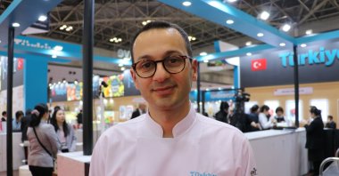 Osman Serdaroğlu showcased skills he learned from a Japanese master during his five-year gastronomy education in Italy, Tokyo, Japan. March, 12, 2024.