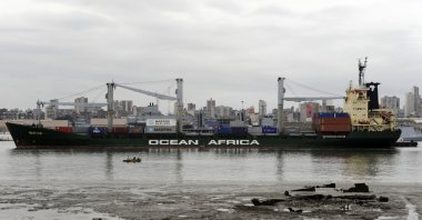 A container ship sails into the port of Mozambique&#039;s capital, Maputo, Sept. 8, 2010. (Reuters File Photo)
