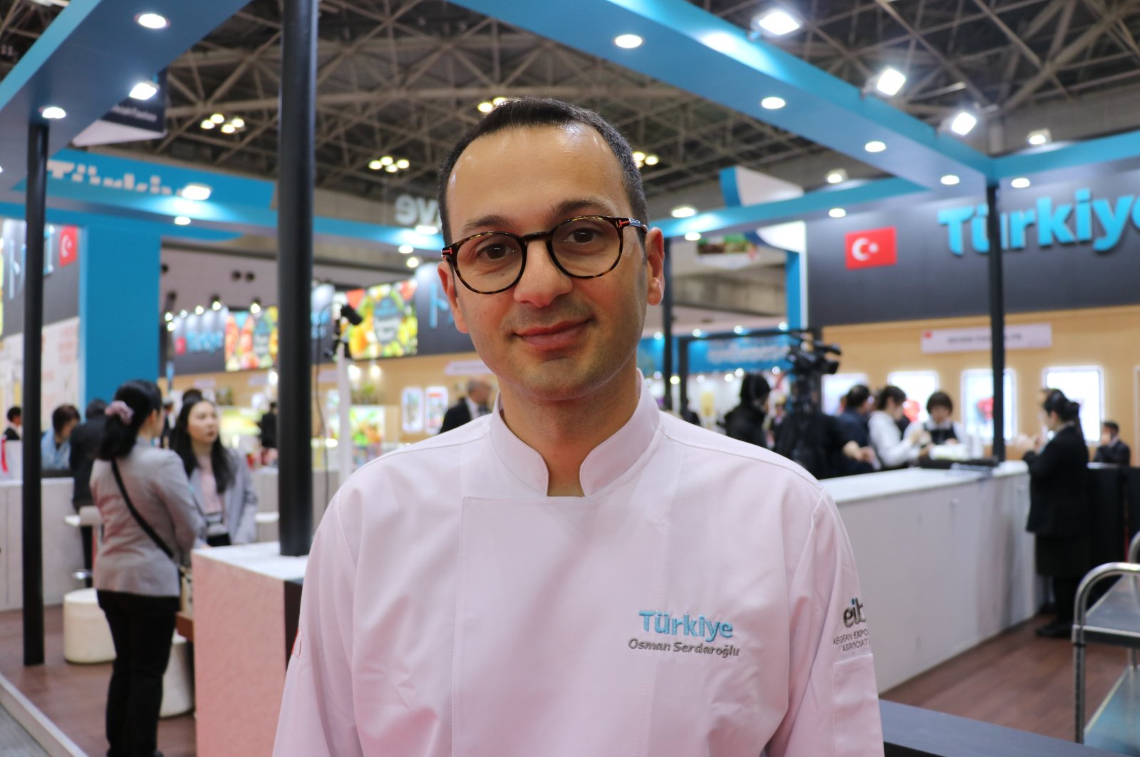 Osman Serdaroğlu showcased skills he learned from a Japanese master during his five-year gastronomy education in Italy, Tokyo, Japan. March, 12, 2024.