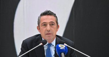 Fenerbahçe's President Ali Koç addresses the press at the Faruk Ilgaz Facilities, Istanbul, Türkiye, March 13, 2024. (AA Photo)