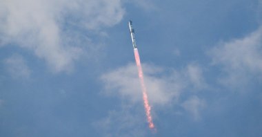 The SpaceX Starship spacecraft lifts off from Starbase in Boca Chica, Texas, U.S., March 14, 2024. (AFP Photo)
