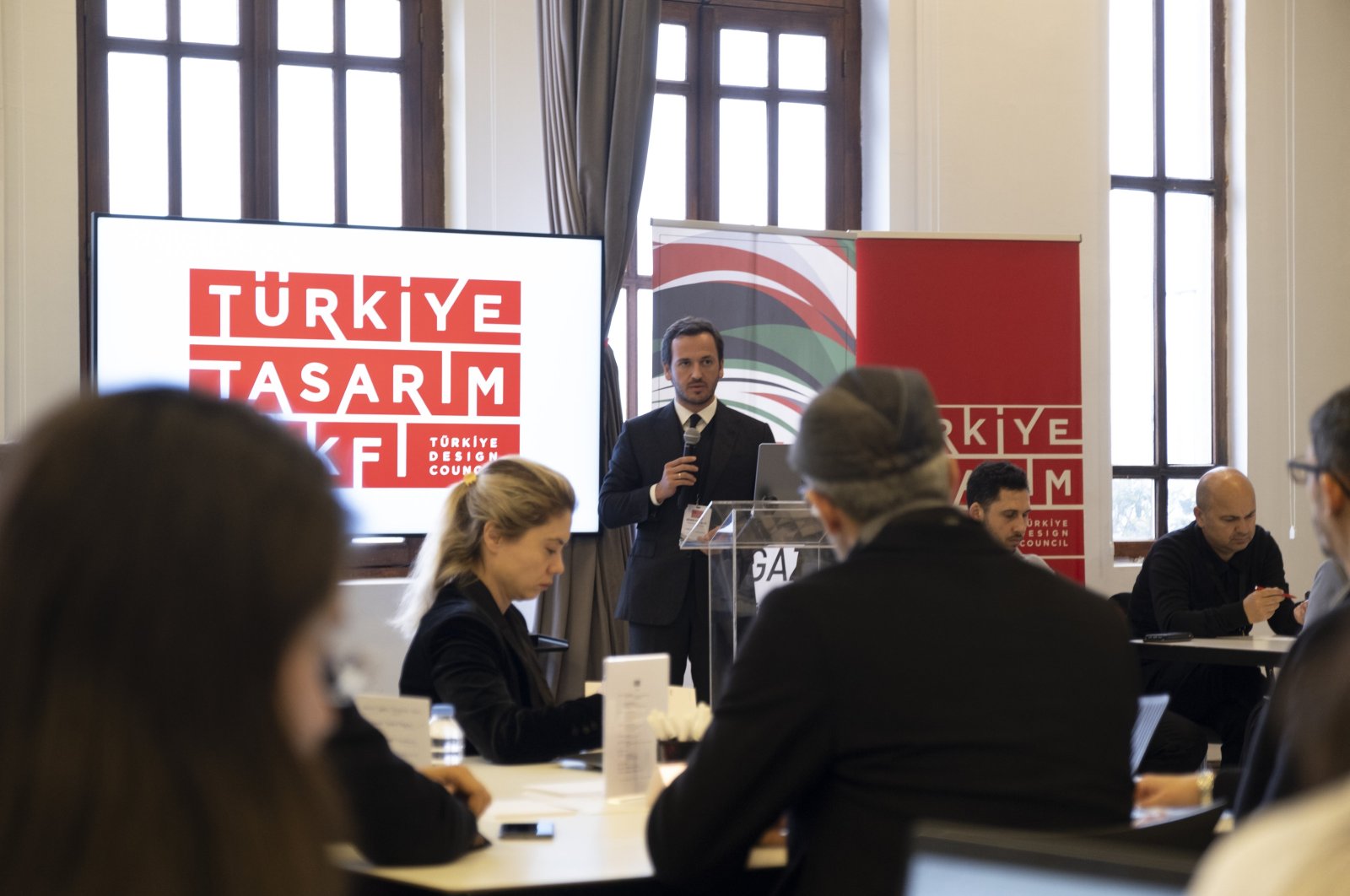 The Turkish Design Foundation organized the &quot;Design-Search Meeting&quot; to redesign war-resistant Gaza, Istanbul, Türkiye, March 14, 2024. (AA Photo)