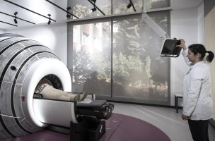 The robotic Zap-X device at Hacettepe University, one of only 18 worldwide, provides advanced healing treatments, Ankara, Türkiye. March, 12, 2024. (AA Photo) 