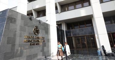 The headquarters of the Central Bank of the Republic of Türkiye (CBRT) in Ankara, Türkiye, Feb. 8, 2024. (AFP Photo)