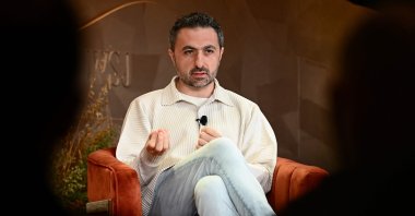 Mustafa Suleyman, CEO of Inflection AI and co-founder of DeepMind, speaks during The Wall Street Journal&#039;s WSJ Tech Live Conference, Laguna Beach, California, U.S., Oct. 17, 2023. (AFP Photo)