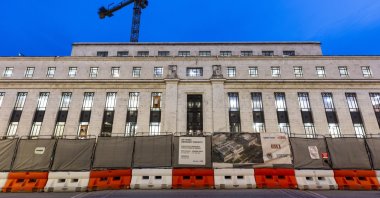 The exterior of the US Federal Reserve building ahead of its expected move to close the Bank Term Funding Program (BTFP) in Washington, D.C. USA, March 8, 2024. (EPA Photo)