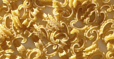 The new pasta shape called Cascatelli, created by food writer and podcaster Dan Pashman. (AP Photo)