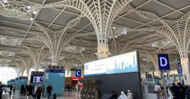 An interior view of Prince Mohammed Bin Abdulaziz International Airport (Madinah Airport), Madinah, Saudi Arabia, Aug. 17, 2023. (Shutterstock Photo)