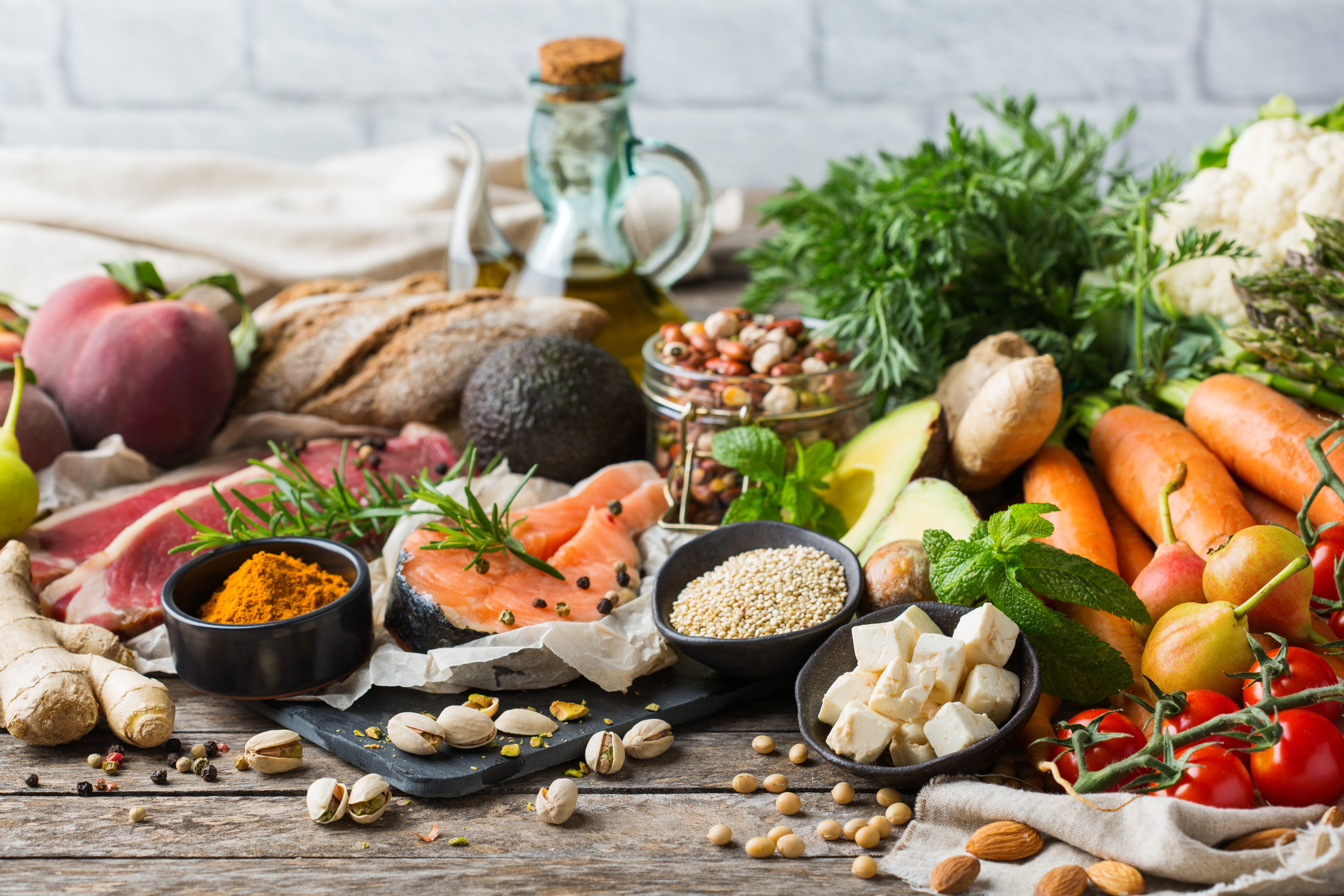 A balanced nutrition concept for clean eating flexitarian Mediterranean diet. (Shutterstock Photo)