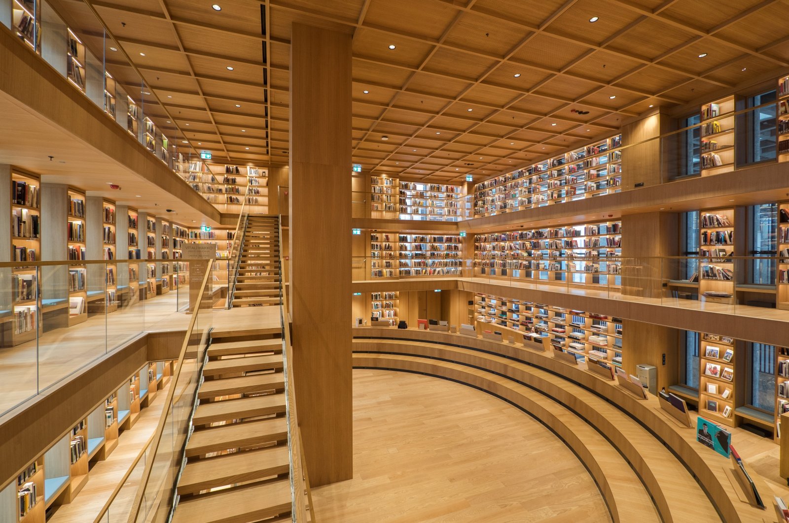 Atatürk Cultural Center (AKM) Library, Istanbul, Türkiye, Nov. 24, 2021. (Shutterstock Photo)