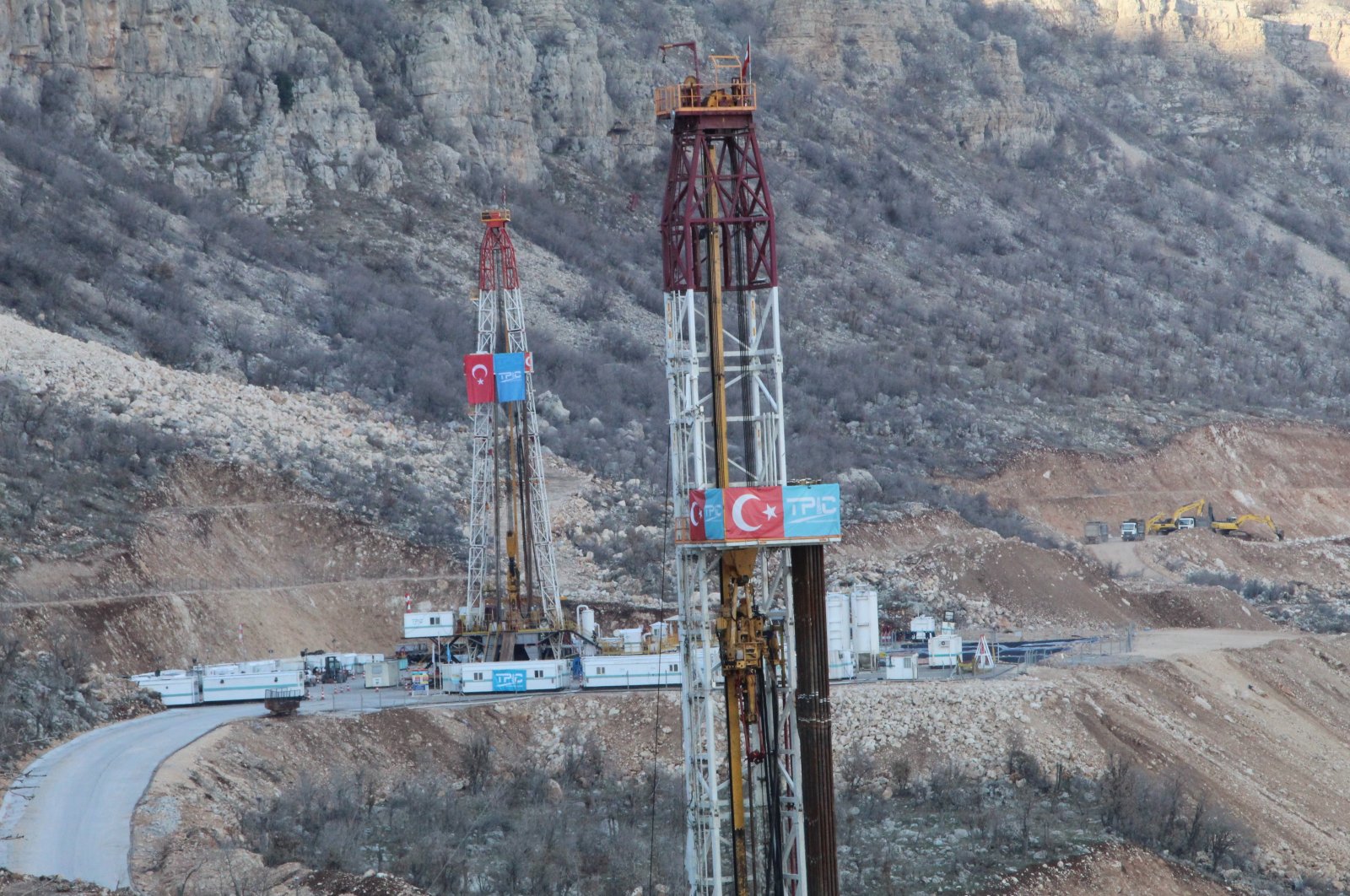 A view of the oil field in the Gabar region in Şırnak province, southeastern Türkiye, March 10, 2024. (IHA Photo)