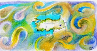 &quot;Türkiye, a country most aware of the world entering an age of chaos, will continue strengthening its regional and global influence through new initiatives.&quot; (Illustration by Erhan Yalvaç)