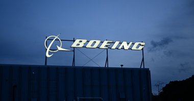 The Boeing Co. logo is displayed outside of company offices near Los Angeles International Airport (LAX), El Segundo, California, U.S., Jan. 18, 2024. (AFP Photo)