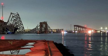 A view of the Francis Scott Key Bridge after it collapsed, in Baltimore, Maryland, U.S., March 26, 2024. (Reuters Photo)