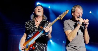 Deep Purple performs in Rock&#039;n Coke festival, Istanbul, Türkiye, Feb. 7, 2010. (Shutterstock Photo)