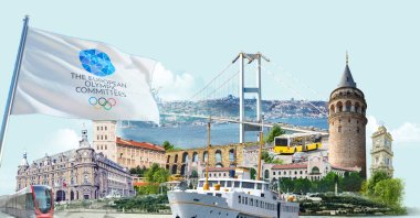 The illustration shows Türkiye&#039;s city of Istanbul and the European Olympic Committees (EOC). (Illustration by Kelvin Ndunga)