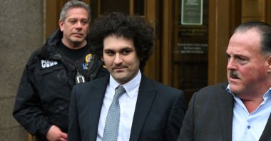 FTX Founder Sam Bankman-Fried leaves the U.S. Federal Court in New York, U.S., Feb. 16, 2023. (AFP File Photo)