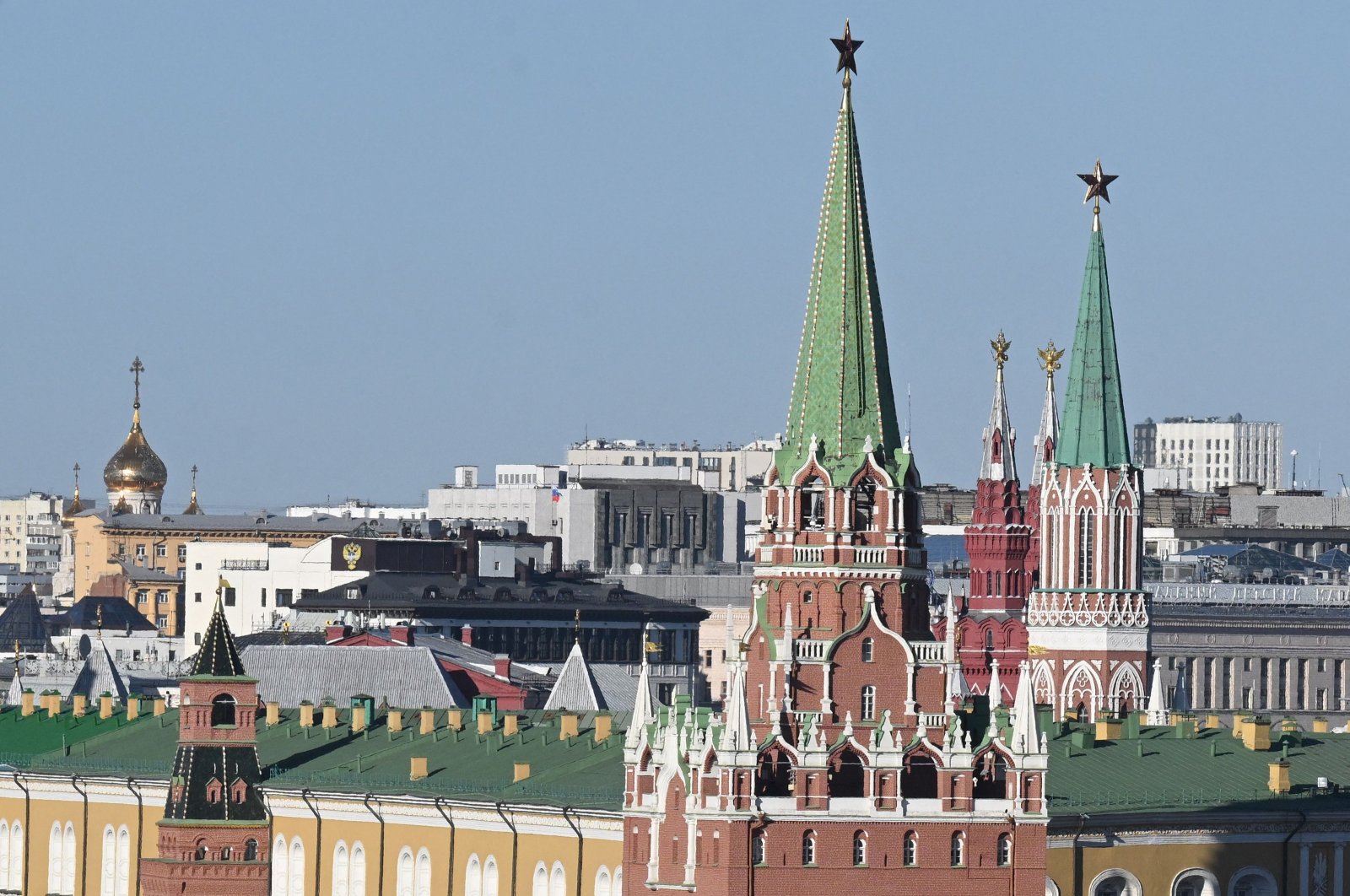 A view shows the Kremlin in downtown Moscow, Russia, March 27, 2024. (AFP Photo)