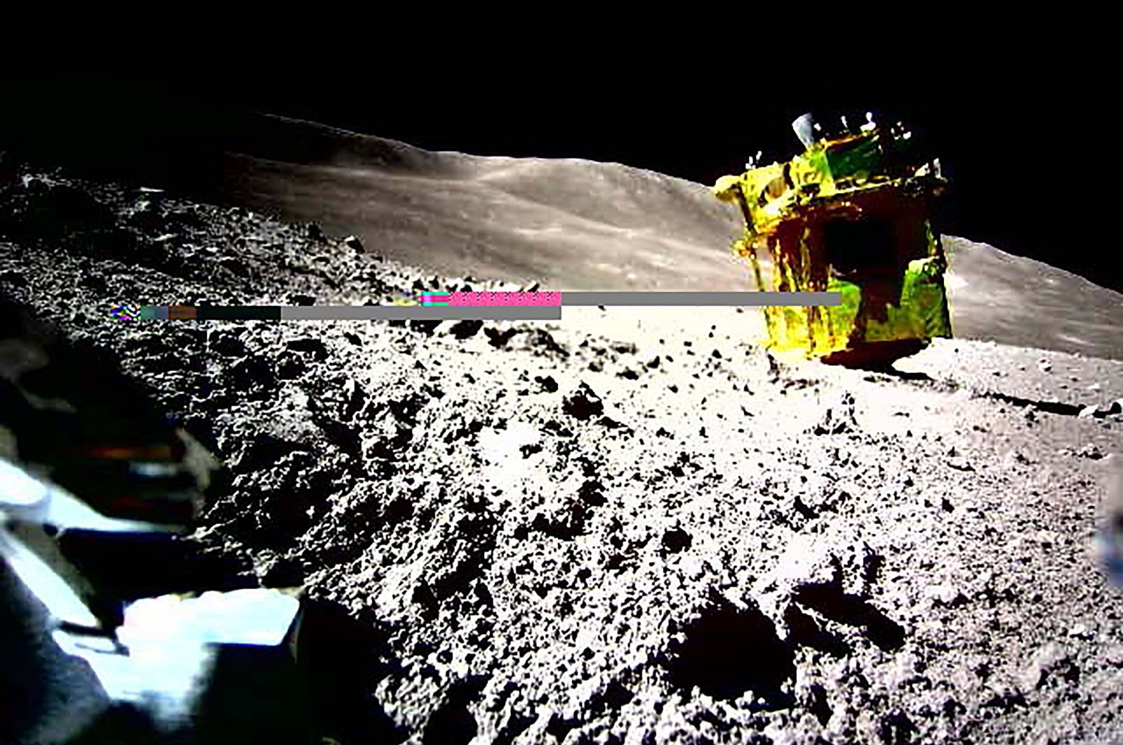 Japan&#039;s lunar lander, part of the SLIM mission, sent new images after surviving a lunar night. (AFP Photo)