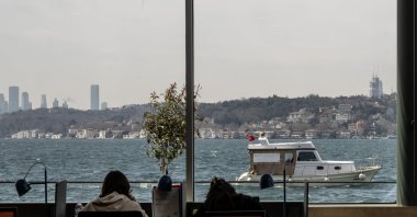 The "Yalı (Mansion) Library," established by the Beykoz Municipality in a waterfront location, operates 24/7 with its rich collection, Istanbul, Türkiye, March 26, 2024. (AA Photo)