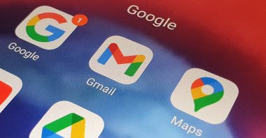 New Google, Gmail (C), and Maps icons are seen in this photo taken in Naples, Italy, October 2020. (Shutterstock Photo)