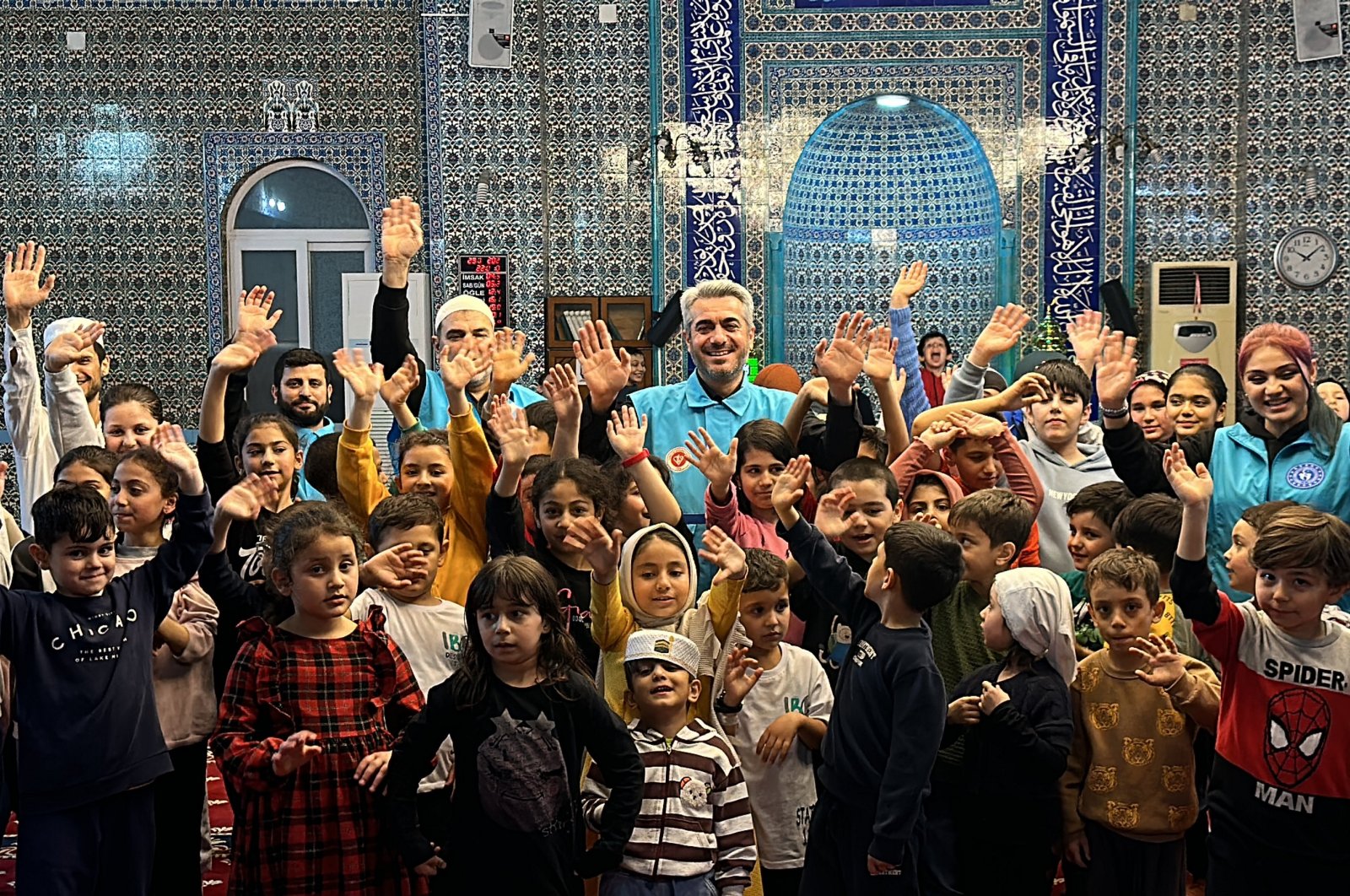After iftar, children join mosque and youth center activities to develop a love for the mosque and Quran, Hatay, Türkiye, March 29, 2024. (AA Photo)