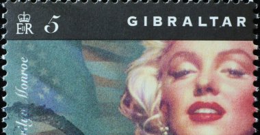 Portrait of Marilyn Monroe on stamp of Gibraltar, Milan, Italy, Feb. 11, 2019. (Shutterstock Photo)