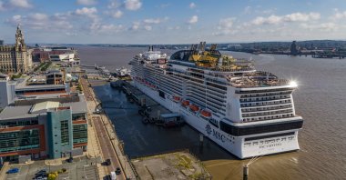 A cruise ship is seen at Liverpool port, Liverpool, U.K., July 14, ‎2021. (Shutterstock Photo)