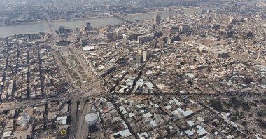 A drone view shows the city of Baghdad, Iraq, March 23, 2024. (Reuters Photo)