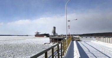 A view shows the exporting facilities at the Baltic Sea port of Primorsk, Russia, Feb. 26, 2018. (Reuters Photo)