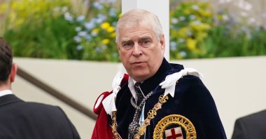 Prince Andrew, Duke of York, attends the coronation ceremony of his brother King Charles III. (dpa Photo)