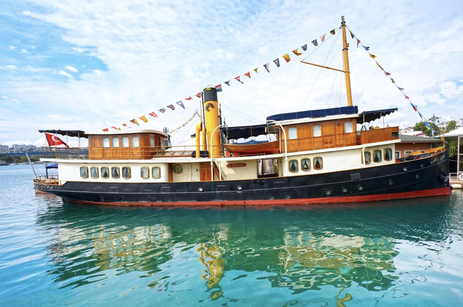 The Gonca Steamship, part of the museum&#039;s collection, returned with an award from the competition organized by the England-based Classic Boat magazine. (Photo courtesy of Rahmi M. Koç Museum)