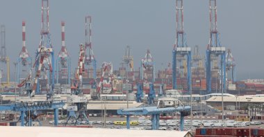 A general view of the Port of Ashdod in southern Israel, April 5, 2024. (EPA Photo)