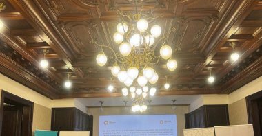 As part of the &quot;2024 Turkish-Hungarian Cultural Year&quot; organized as a symbol of the deep-rooted friendship between Türkiye and Hungary, an exhibition highlighting common points in the football history of the two countries was opened at the Budapest, Hungary, April 3, 2024. (AA Photo)