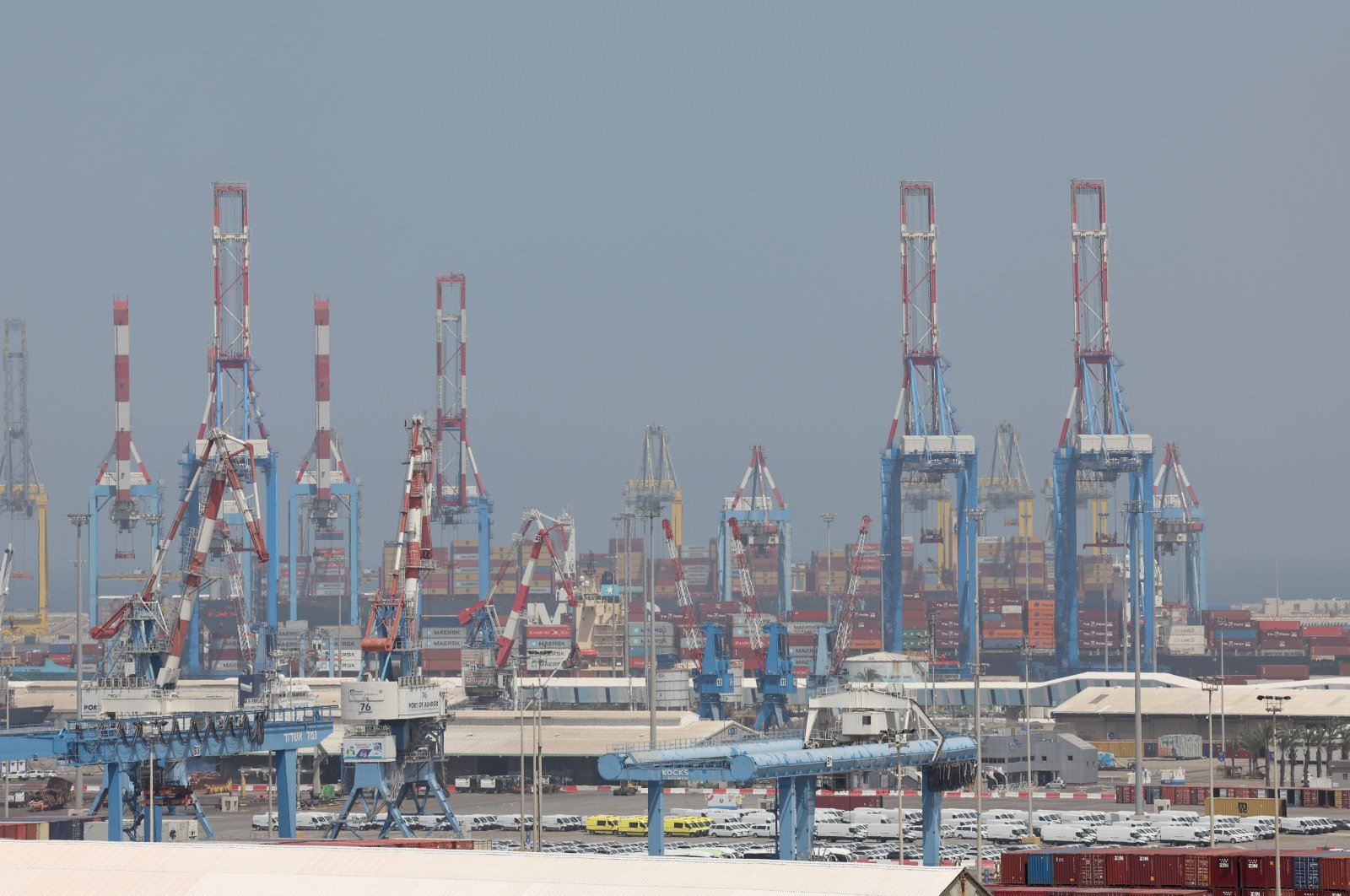 A general view of the Port of Ashdod in southern Israel, April 5, 2024. (EPA Photo)