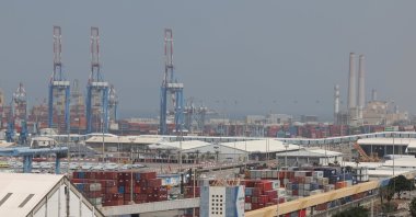 A general view of the port of Ashdod in southern Israel, April 5, 2024. (EPA Photo)