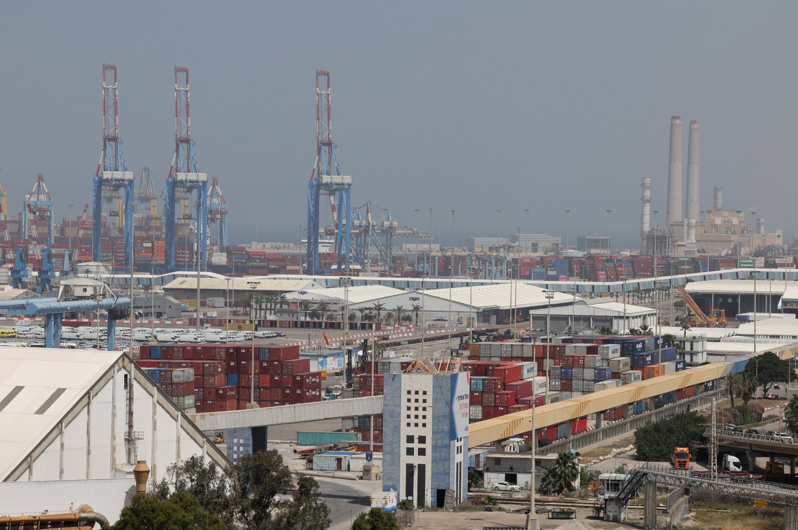A general view of the port of Ashdod in southern Israel, April 5, 2024. (EPA Photo)