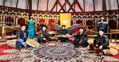 A view from the set of the &quot;Kuruluş Osman&quot; TV series at Bozdağ Film Studio, Beykoz, Istanbul, Türkiye, April 4, 2024. (AA Photo)