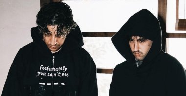 The rappers Ufo361 (L) and Motive team up in a song bearing the signature of producer Ykke. (Photo courtesy of Motive)