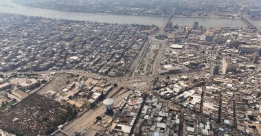 A drone view shows the city of Baghdad, Iraq, March 23, 2024. (Reuters Photo)