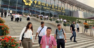 Visitors attend the China Import and Export Fair, also known as Canton Fair, in Guangzhou, Guangdong province, China, April 15, 2024. (Reuters Photo)
