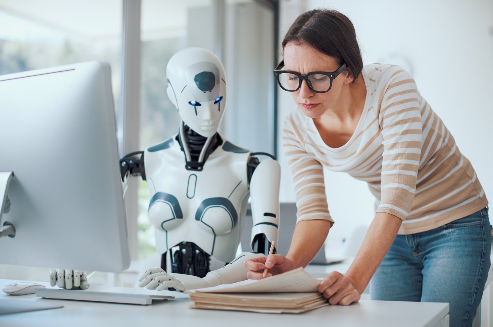Researchers seek to provoke discussions on AI&#039;s impact on job security, urging professionals to adapt and utilize AI effectively. (Shutterstock Photo)