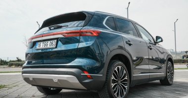 The T10X is a bulky but spacious ride, with 441 to 1,515 liters (15.57 to 53.50 cubic feet) of luggage space. (Togg/dpa Photo)