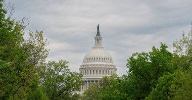 View of the U.S. Capitol before a House of Representatives vote on legislation providing $95 billion in security assistance to Ukraine, Israel and Taiwan, on Capitol Hill in Washington, U.S., April 20, 2024. (Reuters Photo)